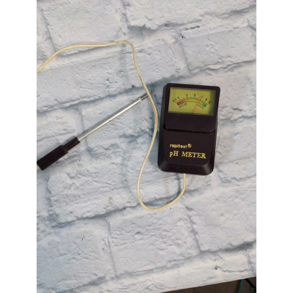 Vintage Rapitest Soil pH Meter Probe Working. Ge